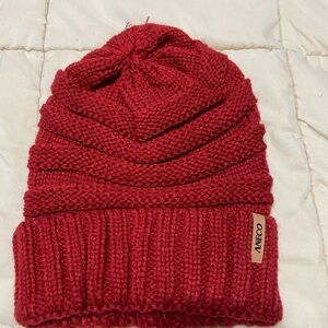 ANECO Red Knit Beanie